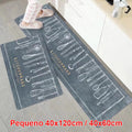 Kit 2 Tapetes de Cozinha Resistentes a Manchas Antiderrapantes