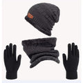 Kit Inverno Completo Unissex Touca de Frio com Gola Forrada e Luva
