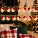 Luminária de Casinhas de Madeira de Natal com LED