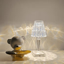 Luminária de Mesa Led 3 em 1 Cristal Sem Fio USB | GlowCrystal