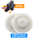Rebolo De Lã Para Polimento Rebarbadora Angular + Brinde Exclusivo 🎁