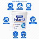 Selante Profissional Alta Resistência à Umidade e Infiltrações 1 Litro | Veniius