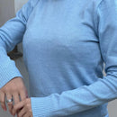Suéter Feminino de Tricot com Gola Alta para Inverno