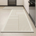 Tapete de Cozinha Absorvente Antiderrapante Listrado | StripeDry