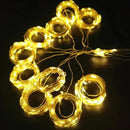 Varal de Luzes Led Impermeável para Decoração de Natal