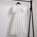 Vestido Feminino Midi Plissado Florido de Verão
